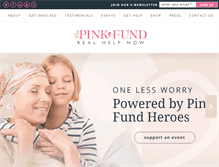 Tablet Screenshot of pinkfund.org